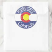 Beaver Creek Colorado Circle Flag Aufkleber (Tasche)