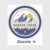 Beaver Creek Colorado Flag Berg Souvenir Aufkleber (Blatt)