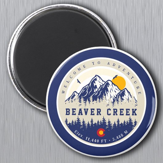 Beaver Creek Colorado Flag Berg Souvenir Magnet