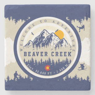 Beaver Creek Colorado Flag Berg Souvenir Steinuntersetzer
