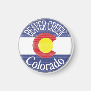 Beaver Creek-Colorado-Kreisflaggenmagnet Magnet
