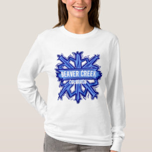 Beaver Creek-Colorado-Schneeflocke Hoodie T-Shirt