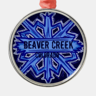 Beaver Creek-Colorado-Schneeflockeverzierung Ornament Aus Metall
