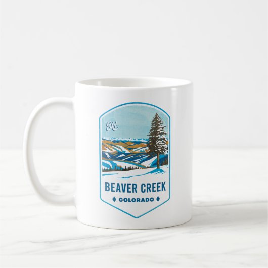 Beaver Creek Colorado Ski Abzeichen Kaffeetasse (Links)