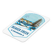 Beaver Creek Colorado Ski Abzeichen Magnet (Linke Seite)
