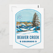Beaver Creek Colorado Ski Abzeichen Postkarte (Vorne/Hinten)
