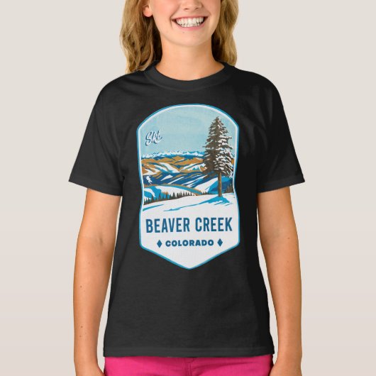 Beaver Creek Colorado Ski Abzeichen T-Shirt (Vorderseite)