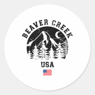 Beaver Creek Colorado Skigebiet Alp Skigebiet Runder Aufkleber