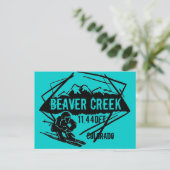 Beaver Creek Colorado Skipass Postkarte (Stehend Vorderseite)