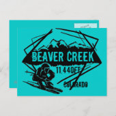 Beaver Creek Colorado Skipass Postkarte (Vorne/Hinten)