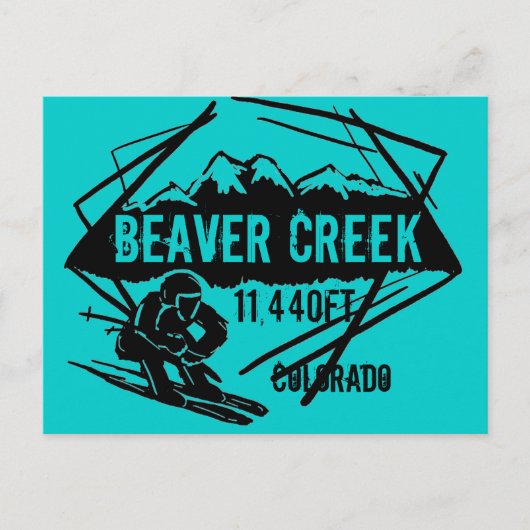 Beaver Creek Colorado Skipass Postkarte (Vorderseite)