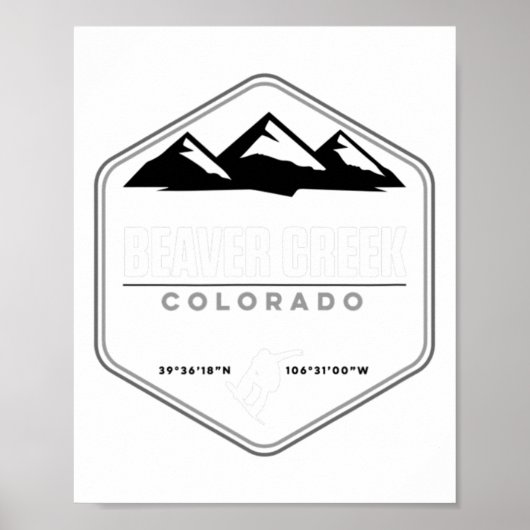 Beaver Creek Colorado Snowboard Poster (Vorne)