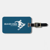 Beaver Creek Colorado Snowboarder Gepäckanhänger (Vorderseite horizontal)