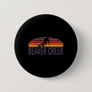 Beaver Creek Colorado Usa Ski Resort Snowboarden Button
