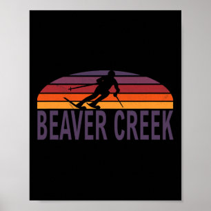 Beaver Creek Colorado Usa Ski Resort Snowboarden Poster