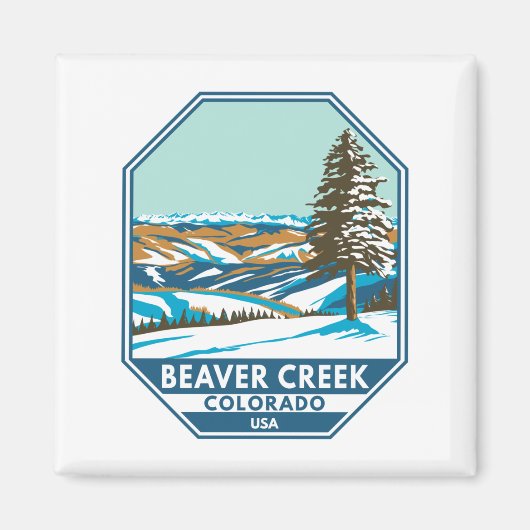 Beaver Creek Skigebiet Winter Colorado Magnet (Vorne)