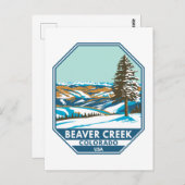 Beaver Creek Skigebiet Winter Colorado Postkarte (Vorne/Hinten)