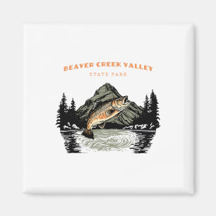 Beaver Creek Valley State Park Retro Vintage Angel Magnet