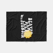 Beaver Dam Lake Wisconsin Wi Retro Wavy Souvenir V Fleecedecke (Vorderseite (Horizontal))