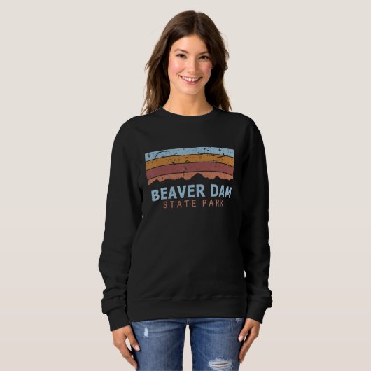 Beaver Dam State Park Illinois Retro Cool Sweatshirt (Vorne ganz)