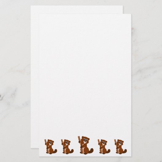 Beaver Design Briefpapier (Vorne/Hinten)