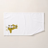 Beaver Design Monogrammed Badhandtuch Set (Handtuch)