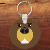Beaver Face Schlüsselanhänger (Vorderseite)