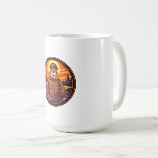 Beaver Firefighter Kaffeetasse (VorderseiteRechts)