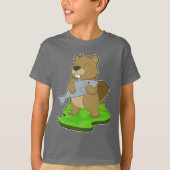 Beaver Fisher Fish T-Shirt (Vorderseite)