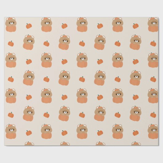 Beaver Halloween Geschenkpapier (Flach)