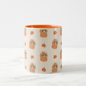 Beaver Halloween Zweifarbige Tasse (Mittel)