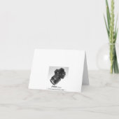 Beaver Hut Notecard - 1 Karte (Rückseite)