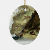 Beaver Hütte auf dem Missouri, überziehen Sie 17 Keramik Ornament (Rechts)