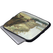 Beaver Hütte auf dem Missouri, überziehen Sie 17 Laptopschutzhülle (Vorne Knopf)