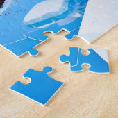 Beaver Ice Bathing in a Striped Swimsuit Puzzle (Seite)