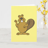 BEAVER JEDEN ANLASS HELLO CARD KARTE (Gelbe Blume)