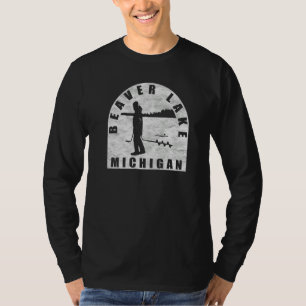 Beaver Lake Eisangeln Michigan T-Shirt