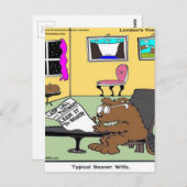Beaver Living Wills Rick London Funny Postkarte (Vorne/Hinten)