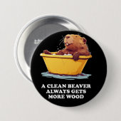 Beaver Lover Bath Button (Vorne & Hinten)