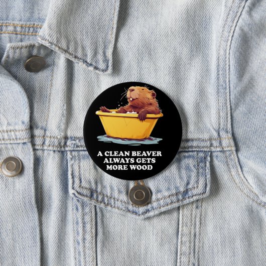 Beaver Lover Bath Button (Beispiel)