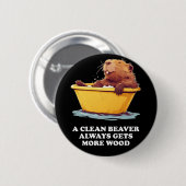 Beaver Lover Bath Button (Vorne & Hinten)