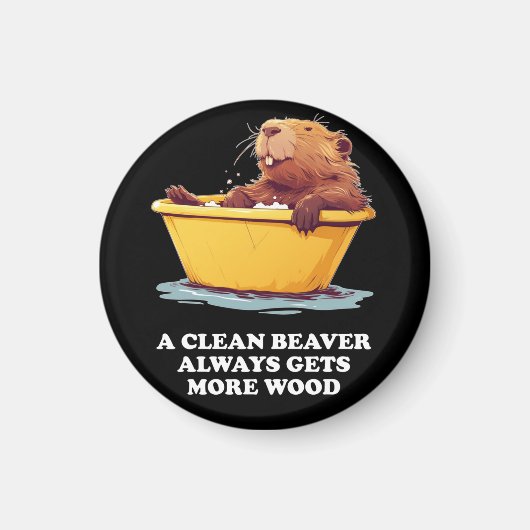 Beaver Lover Bath Magnet (Vorne)