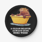 Beaver Lover Bath Pappteller (Vorderseite)