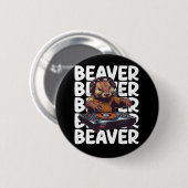 Beaver Lover DJ Button (Vorne & Hinten)