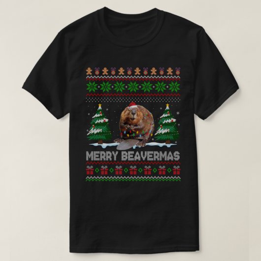 Beaver Lover Weihnachten Uganda Xmas Beaver Sweate T-Shirt (Design vorne)