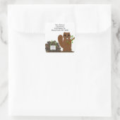 Beaver mit Dam New Address Stickers (Tasche)
