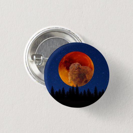 Beaver Moon im November Button (Vorne & Hinten)