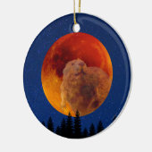 Beaver Moon im November Keramik Ornament (Links)