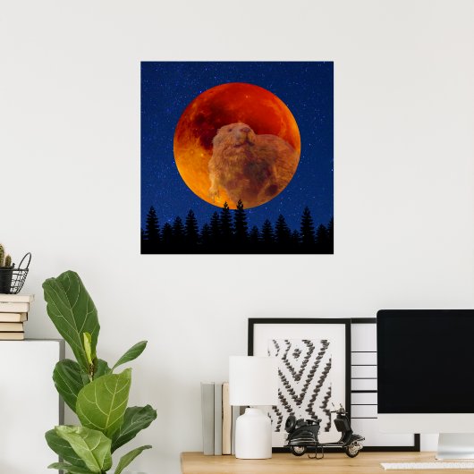 Beaver Moon im November Poster (Heimbüro)