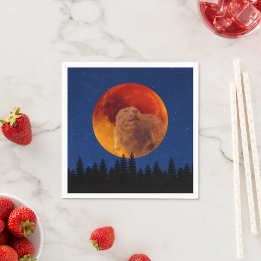 Beaver Moon im November Serviette (Beispiel)